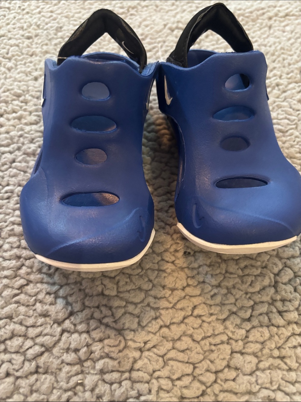NWOT Nike Sunray Kids Blue Slip-On Vent Water Shoes